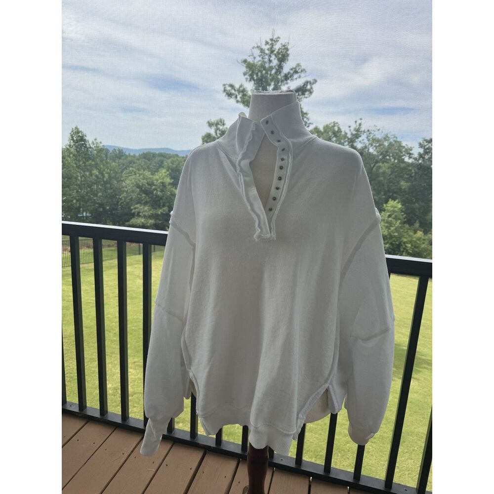 Free People We The Free Camden Henley Sweat Shirt NWOT